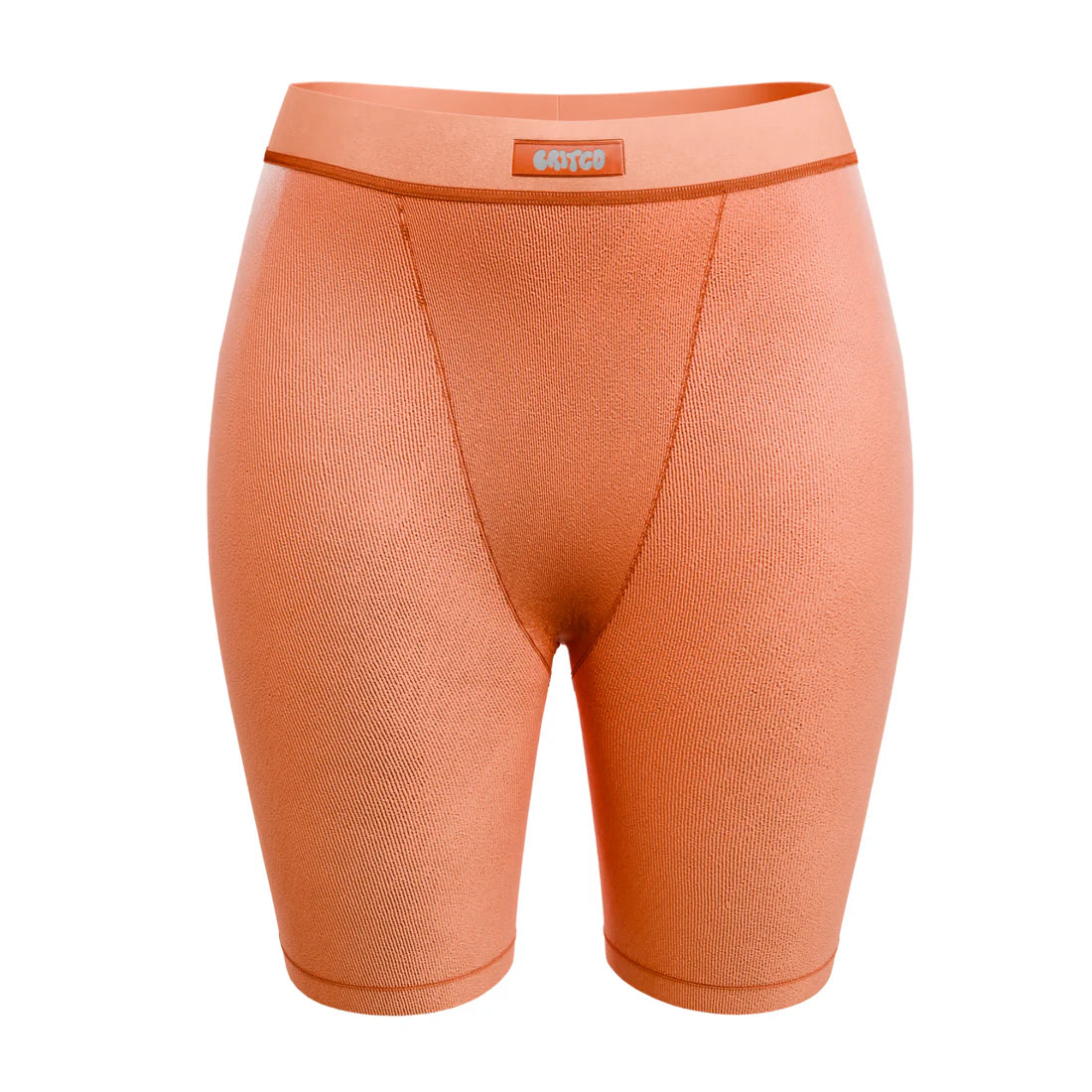 cotton rib short - apricot