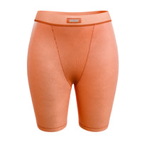 cotton rib short - apricot